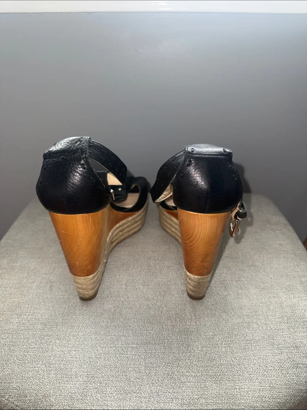 Coach leather wedge